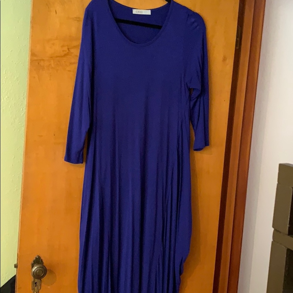Comfy blue dress